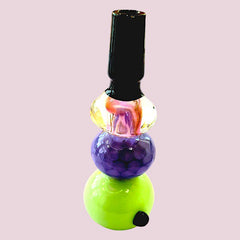 Smokifi B-12 – 14mm Colored Glass Bowl with Side Handle for Bongs