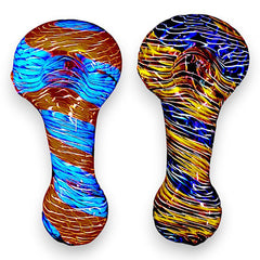 Smokifi 3”D-5 Medium Glass Pipe – Bold Design with Smooth Performance